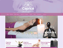 Tablet Screenshot of capriceestetica.com